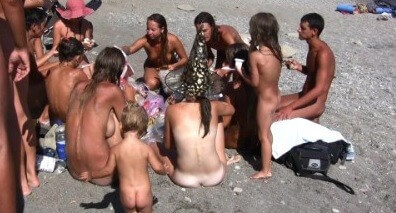 The vast oceanfront 1 Full HD video - Ethical Principles of the Nudist Community