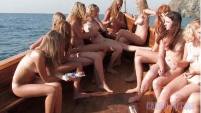 Candid HD: Nudist Boat Cruise Full HD video - Naturists value tranquility and peace