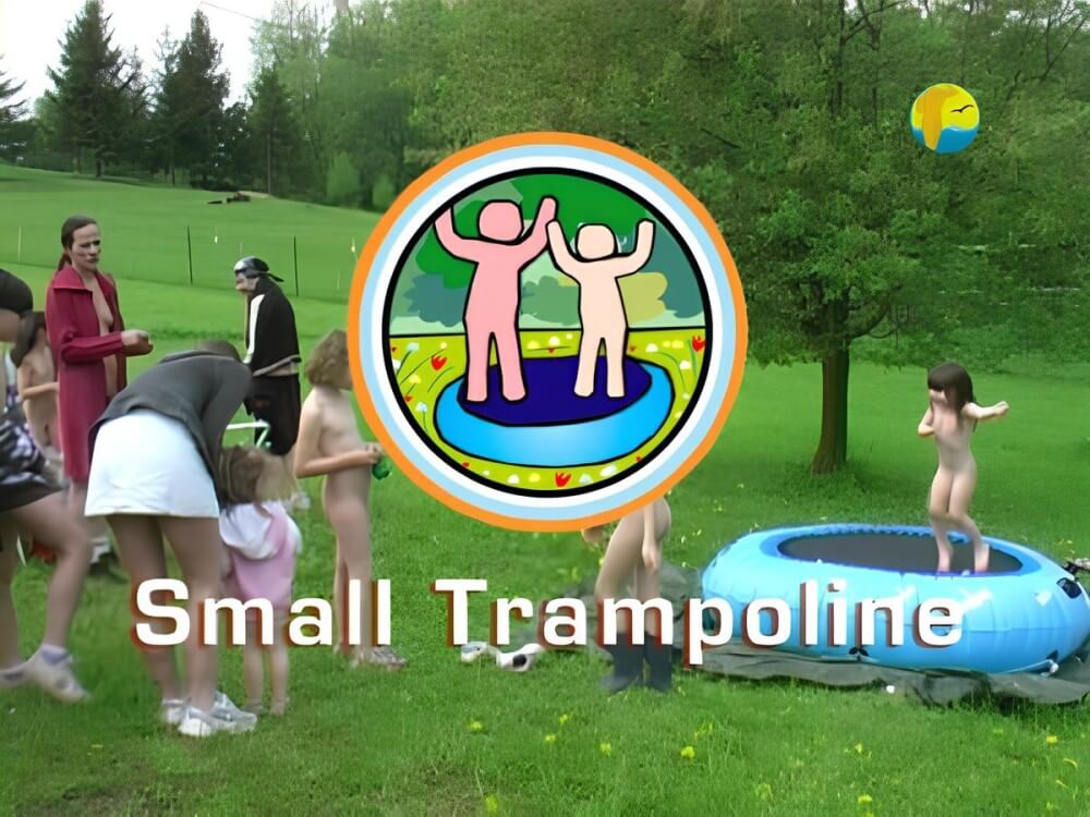Naturist Freedom: Small Trampoline - Naturism is about peace and tranquility