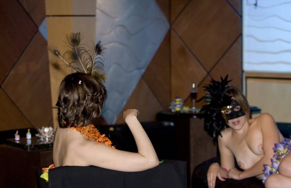 Masquerade Lounging photos - Nudism is often equated with naturism