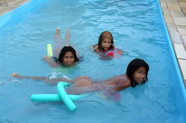 Tropic Pool Side Day - Brazil resort - In nudism, people are equal to one another