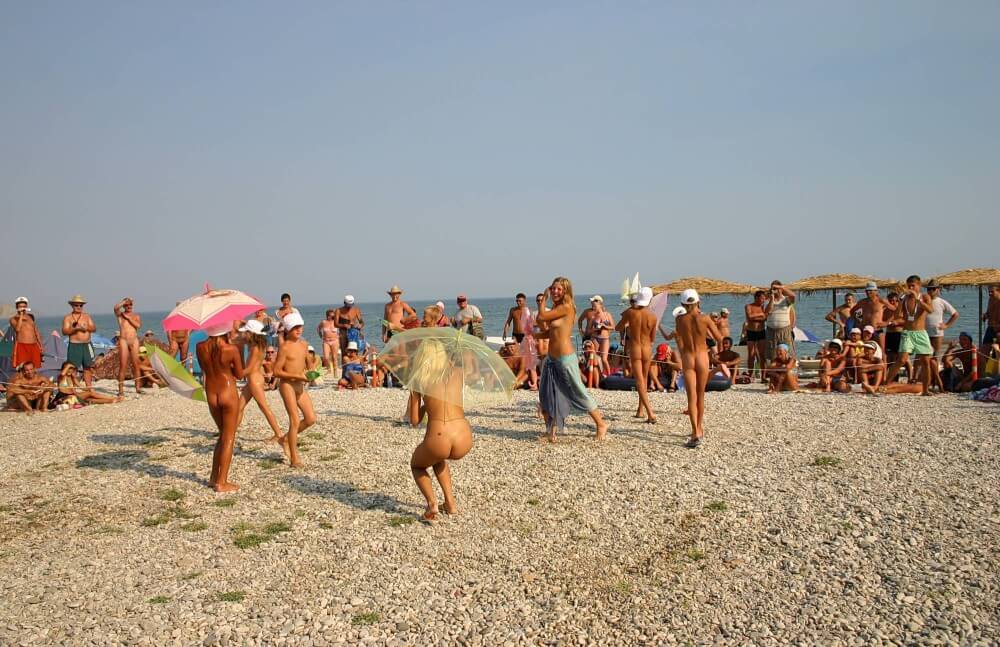 Ribbon and Umbrella Dance pics - The sacred nature of the nude human form among naturists