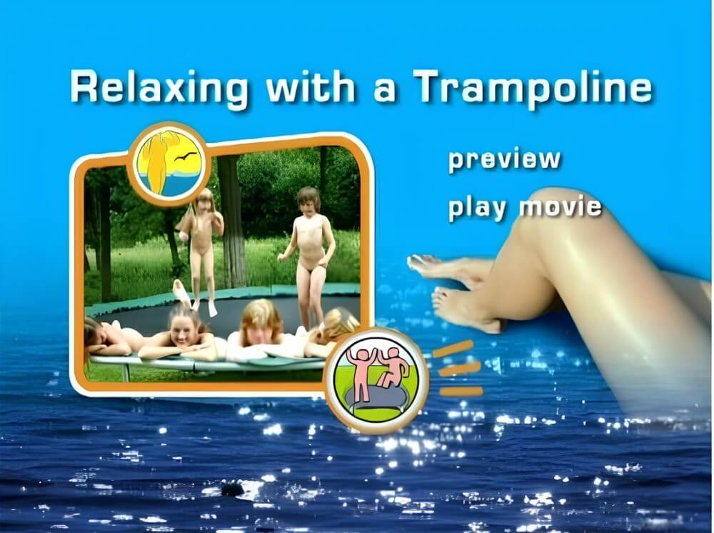 Naturist Freedom: Relaxing with a trampoline DVD - Simplicity is the key to nudism