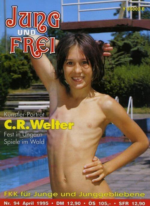 Jung und Frei Nr 94 - Melting under the scorching sun, I sunbathe naked