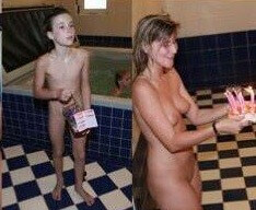 Naturists celebrates birthday photos - Nature is the best home for a naturist